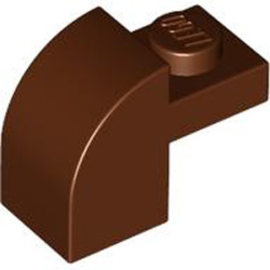 Brick with Arch 1x1x1 1/3 Reddish Brown