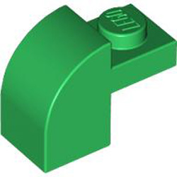 Brick with Arch 1x1x1 1/3 Dark Green
