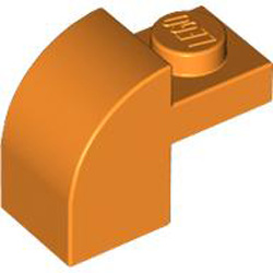 Brick with Arch 1x1x1 1/3 Bright Orange