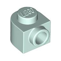Plate 1x1x2/3 with 1 Knob Rounded Aqua