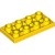 Flat Tile 2x4 Inverted Bright Yellow