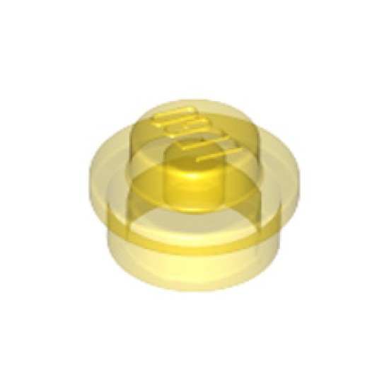 Plate 1x1 Round Transparent Yellow