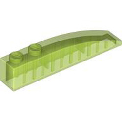 Brick 1x6 with Bow Transparent Bright Green