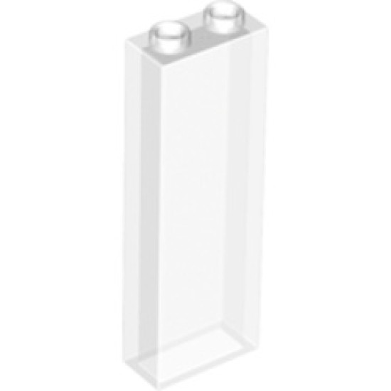 Brick 1x2x5 Transparent White (Clear)