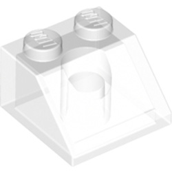 Roof Tile 2x2/45 Degree Transparent