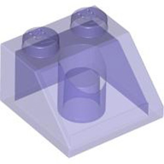 Roof Tile 2x2/45 Degree Transparent Bright Violet