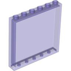 Wall Element 1x6x5 Transparent Bright Violet