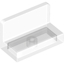 Wall Element 1x2x1 Round Edge Transparent