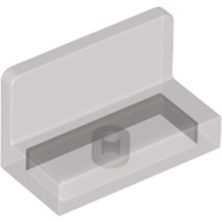 Wall Element 1x2x1 Round Edge Transparent Brown