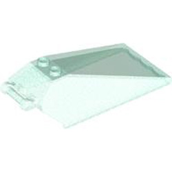Cockpit 4x8x2 with Angle with Shaft Transparent Light Blue with Opalescence
