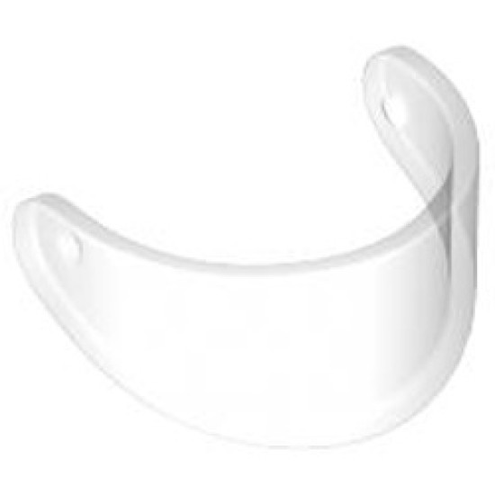 Mini Visor Transparent White (Clear)