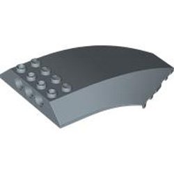 Shell 6x10x2 with Bow and Angle Sand Blue