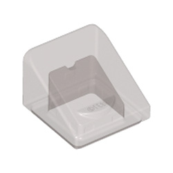 Roof Tile 1x1x2/3 Transparent Brown