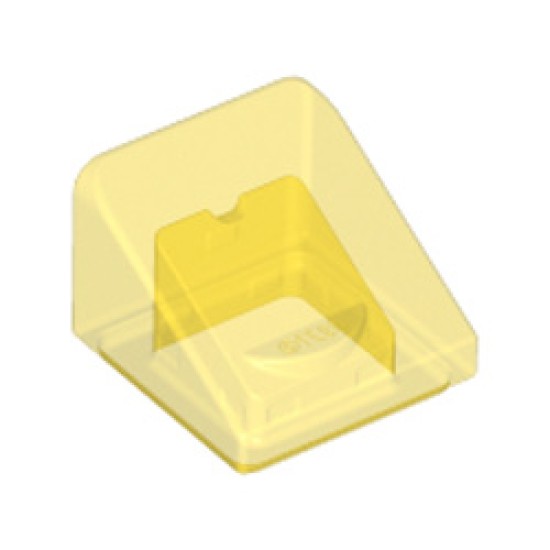 Roof Tile 1x1x2/3 Transparent Yellow