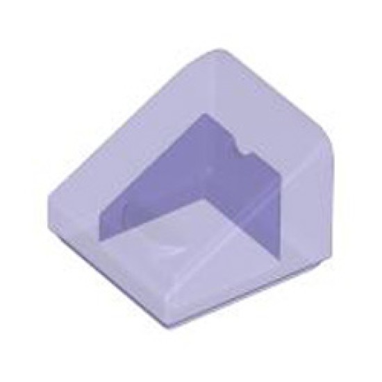 Roof Tile 1x1x2/3 Transparent Bright Violet