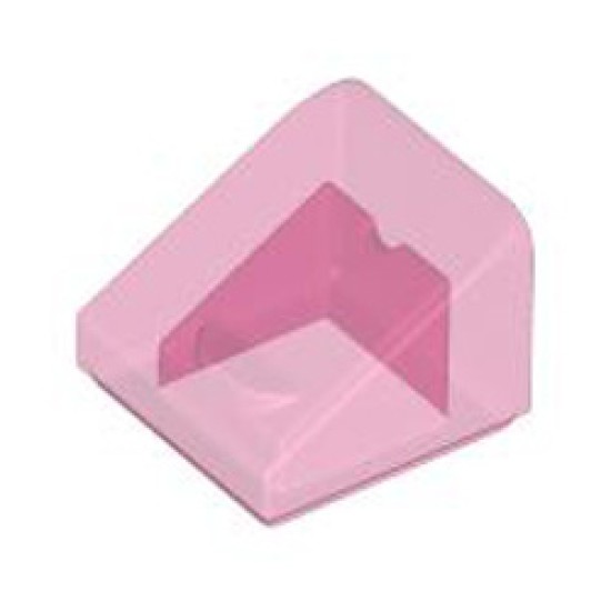 Roof Tile 1x1x2/3 Transparent Medium Reddish Violet