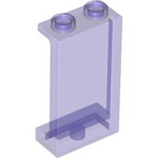 Wall Element 1x2x3 Transparent Bright Violet