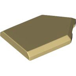 Flat Tile 2x3 with Angle Brick Yellow