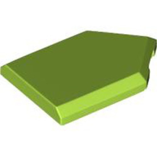 Flat Tile 2x3 with Angle Bright Yellowish Green