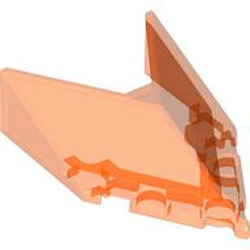 Windscreen 4x5 1/2x1 1/3 Transparent Fluorescent Reddish Orange