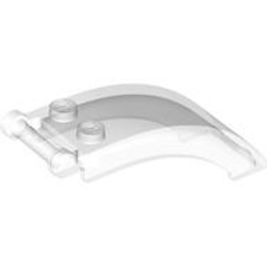 Cockpit 2x5x2 with Shaft Transparent White (Clear)