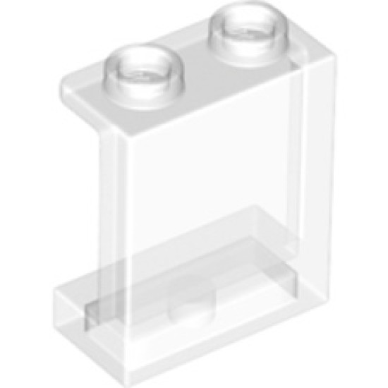 Wall Element 1x2x2 Transparent White (Clear)