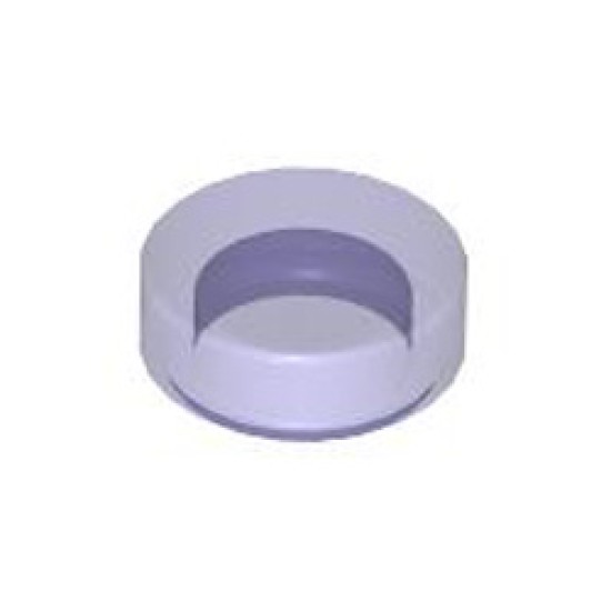 Flat Tile 1x1 Round Transparent Bright Violet