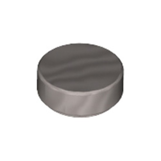 Flat Tile 1x1 Round Silver Metallic