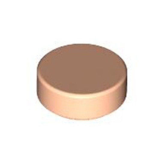 Flat Tile 1x1 Round Light Nougat