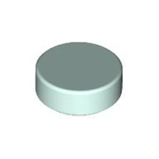 Flat Tile 1x1 Round Aqua