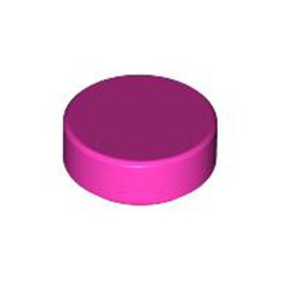 Flat Tile 1x1 Round Bright Purple