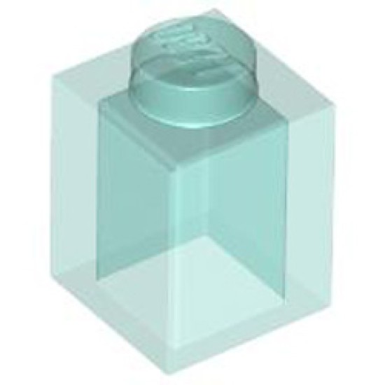 Brick 1x1 Transparent Light Blue