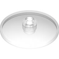 Round Plate Diameter 32x6.4 with Open Knob Transparent