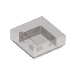 Flat Tile 1x1 Transparent Brown