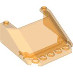 Windscreen 6x6x2 Number 1 Transparent Bright Orange