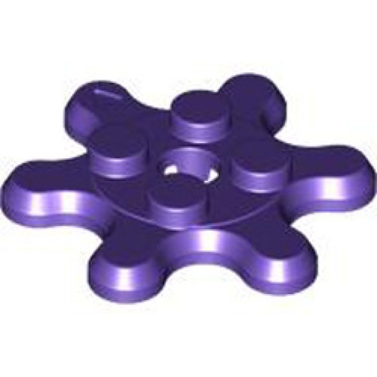 Gear Wheel 2x2 Z6 Medium Lilac