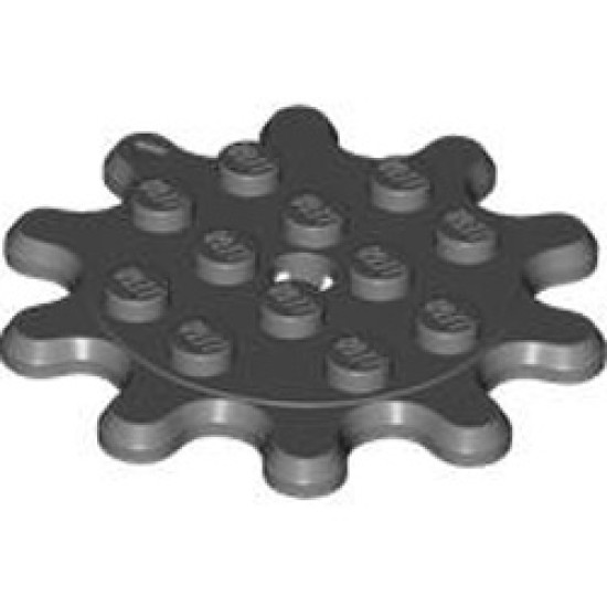 Gear Wheel 4x4 Z10 Dark Stone Grey