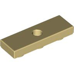 Tile 1x3 Inverted with 3.2 Hole Brick Yellow