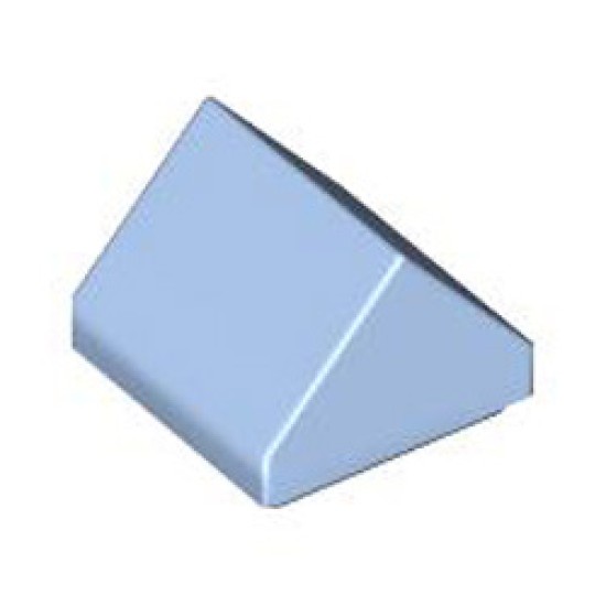 Roof Tile 1x1 Degree 45 without Knobs Light Royal Blue