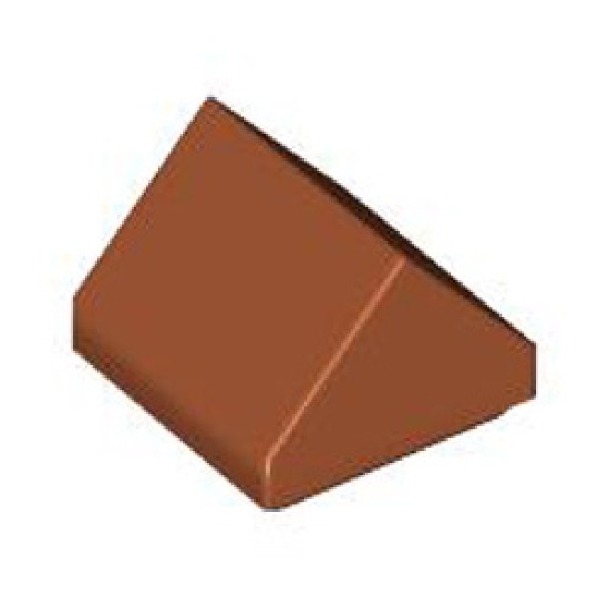 Roof Tile 1x1 Degree 45 without Knobs Dark Orange