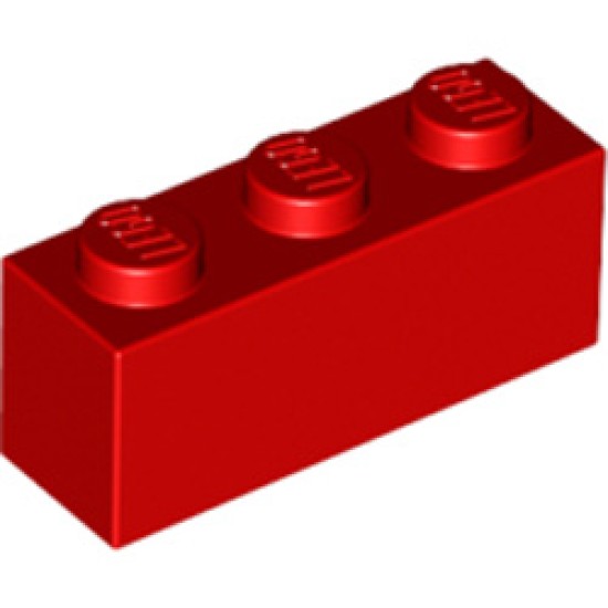 Brick 1x3 Bright Red