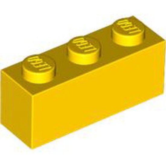 Brick 1x3 Bright Yellow