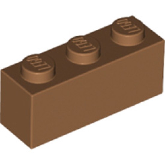 Brick 1x3 Medium Nougat