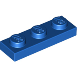 Plate 1x3 Bright Blue