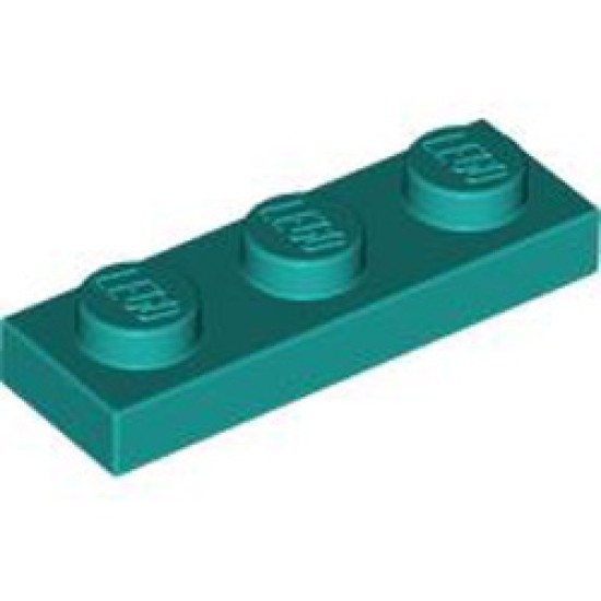 Plate 1x3 Bright Bluish Green