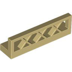 Fence 1x4x1 Brick Yellow