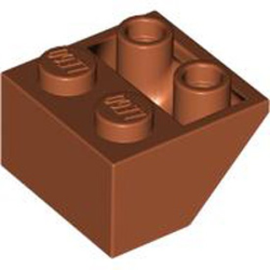 Roof Tile 2x2 / 45 Degree Inverted Dark Orange