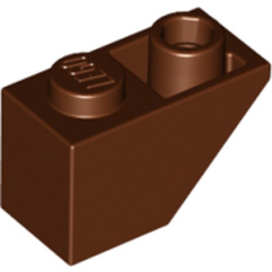 Roof Tile 1x2 Inverted Reddish Brown