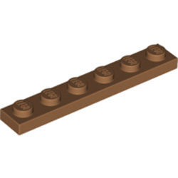 Plate 1x6 Medium Nougat