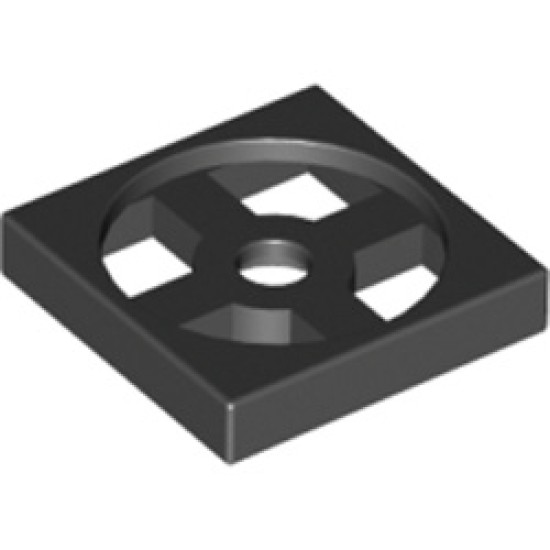 Turn Plate 2x2 Lower Part Black